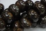 CBZ55 15.5 inches 10*15mm rondelle bronzite gemstone beads wholesale