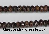 CBZ91 15.5 inches 5*8mm faceted rondelle bronzite gemstone beads