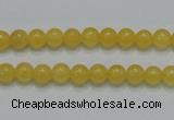 CCA03 15.5 inches 6mm round yellow calcite gemstone beads wholesale