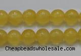 CCA05 15.5 inches 10mm round yellow calcite gemstone beads wholesale