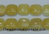 CCA12 15.5 inches 16*16mm square yellow calcite gemstone beads