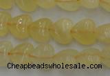 CCA22 15.5 inches 8*8mm heart calcite gemstone beads wholesale