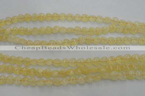 CCA22 15.5 inches 8*8mm heart calcite gemstone beads wholesale