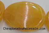 CCA30 15.5 inches 35*38mm – 40*42mm freeform calcite gemstone beads