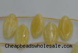 CCA31 Top-drilled 10*20mm marquise calcite gemstone beads wholesale