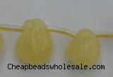 CCA33 Top-drilled 12*16mm nuggets calcite gemstone beads wholesale