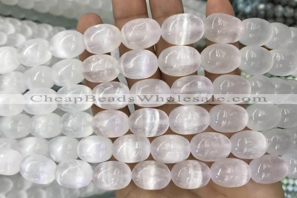 CCA372 15.5 inches 13*18mm rice white calcite gemstone beads