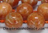 CCA457 15.5 inches 18mm round orange calcite gemstone beads