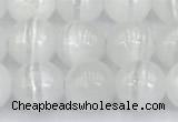 CCA528 15 inches 8mm round white calcite beads wholesale