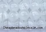 CCA540 15 inches 6mm round white calcite beads