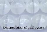 CCA542 15 inches 8mm round white calcite beads