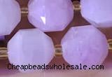 CCB1003 15 inches 9*10mm faceted kunzite beads