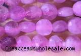 CCB1043 15 inches 4mm faceted coin tourmaline beads