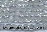 CCB1350 15 inches 2.5mm faceted coin white crystal beads