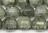 CCB1421 15 inches 9mm - 10mm faceted labradorite beads