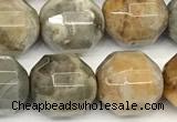 CCB1423 15 inches 9mm - 10mm faceted agate beads