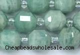 CCB1434 15 inches 7mm - 8mm faceted amazonite beads