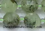 CCB1468 15 inches 9mm - 10mm faceted prehnite beads