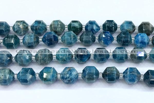 CCB1538 15 inches 11mm - 12mm faceted apatite gemstone beads