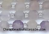 CCB1565 15 inches 5mm - 6mm faceted lavender amethyst beads