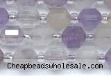 CCB1566 15 inches 5mm - 6mm faceted lavender amethyst beads