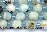 CCB1570 15 inches 5mm - 6mm faceted larimar gemstone beads