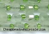 CCB1574 15 inches 5mm - 6mm faceted prehnite gemstone beads