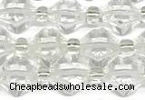 CCB1600 15 inches 10mm faceted white crystal beads