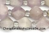 CCB1603 15 inches 10mm faceted kunzite gemstone beads