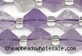 CCB1607 15 inches 10mm faceted lavender amethyst beads