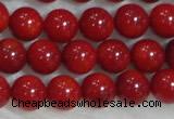 CCB55 15.5 inches 4-6mm round red coral beads Wholesale