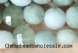 CCB619 15.5 inches 6mm faceted coin jade gemstone beads