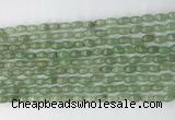 CCB805 15.5 inches 4*6mm rice green aventurine gemstone beads wholesale