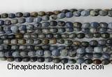 CCB806 15.5 inches 4*6mm rice dumortierite gemstone beads wholesale