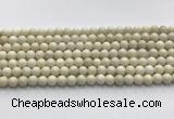 CCB821 15.5 inches 6mm round ivory jasper gemstone beads wholesale