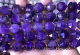 CCB850 15.5 inches 11*12mm faceted amethyst beads wholesale