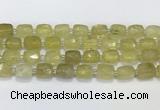 CCB895 11*15mm-12*16mm faceted cuboid quartz beads wholesale