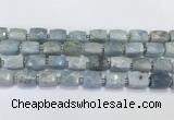 CCB896 11*15mm-12*16mm faceted cuboid aquamarine beads wholesale