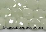 CCB904 15.5 inches 8*8mm faceted square luminous beads