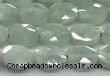 CCB924 15.5 inches 6*8mm faceted oval green angel skin beads