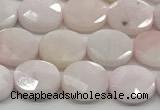 CCB937 15.5 inches 8*10mm faceted oval pink opal beads