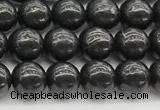 CCB965 15 inches 6mm round shungite gemstone beads wholesale