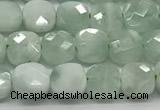 CCB974 15.5 inches 6*6mm faceted square angel skin beads