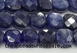 CCB977 15.5 inches 6*6mm faceted square sodalite beads