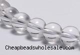 CCC03 15 inches 10mm round white crystal beads Wholesale