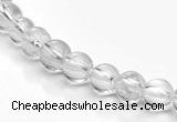 CCC06 15.5 inches 6mm round white crystal beads Wholesale