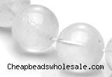 CCC11 15.5 inches 18mm round white crystal beads Wholesale