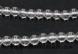 CCC200 15.5 inches 4mm round AB grade natural white crystal beads