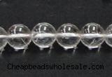 CCC204 15.5 inches 12mm round grade AB natural white crystal beads