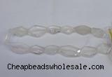 CCC755 15.5 inches 18*25mm - 25*35mm freeform white crystal beads